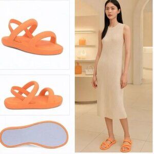 NWT Melissa Orange Free Bloom Sandal Made in Brazil